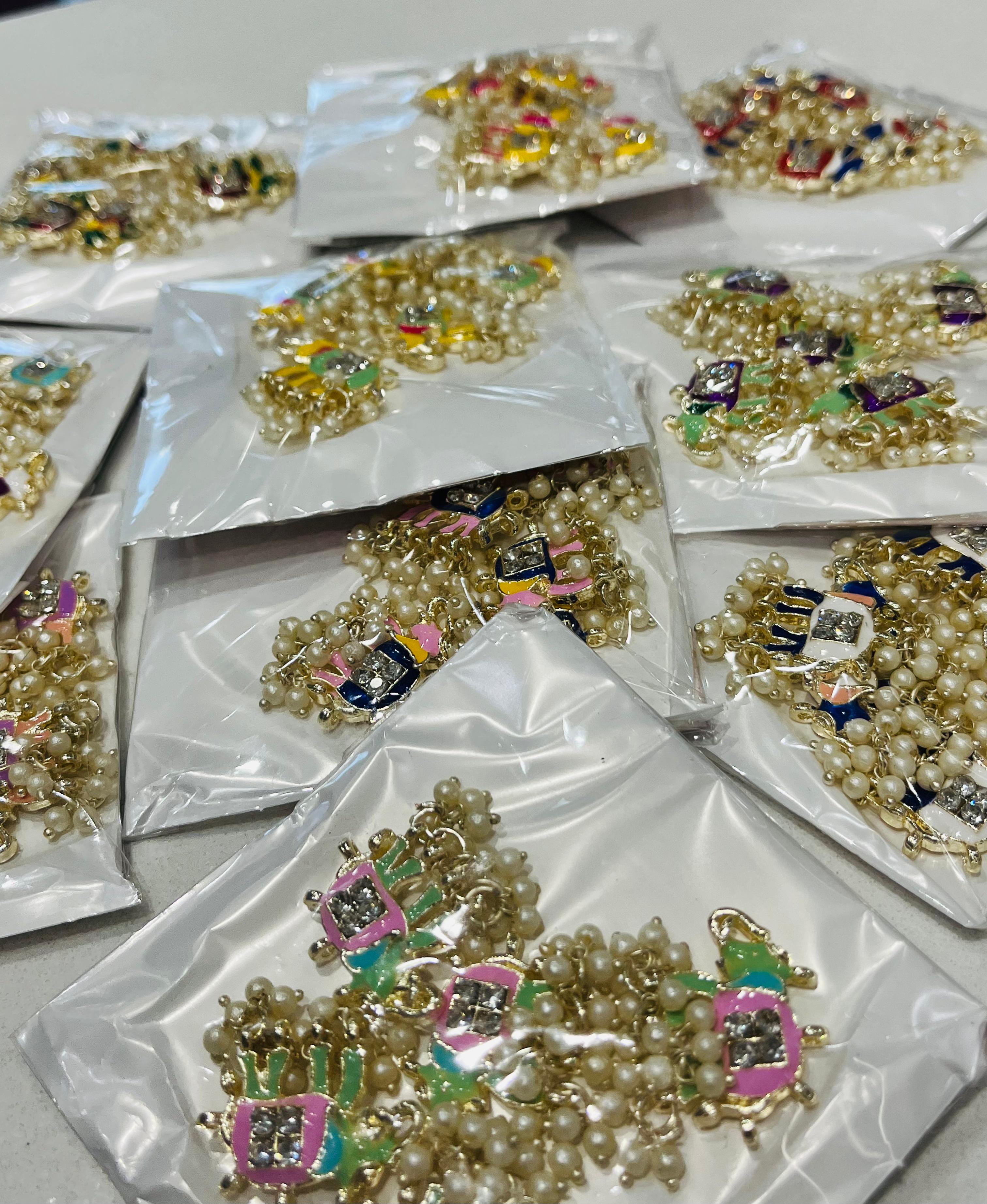 K.R KASAT - Colourful Beaded Earrings